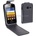 Samsung Galaxy Y Duos S6102 Flip Калъф Черен + Протектор