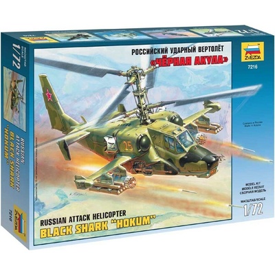 Zvezda Ruská útočná helikoptéra KAMOV KA-50 "Hokum" Model Set vrtulníku 1:72