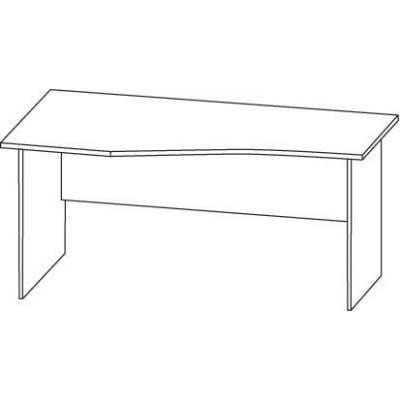 Бюро Графит M. 1.1 160x90x70x74 cm плот 25mm (M)