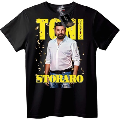Тениска Тони Стораро - 5XL, Black