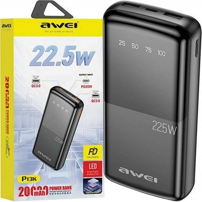 Awei P13K 20000mAh černá