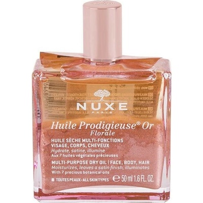 Nuxe Multifunkční suchý olej na obličej, tělo a vlasy se třpytkami Huile Prodigieuse or Florale 50 ml
