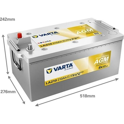 Varta Professional AGM 12V 210Ah 1200A 840 210 120 – Zboží Mobilmania