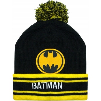 EplusM chlapčenská čiapka s brmbolcom Batman čierna