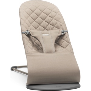 BabyBjörn Бебешки шезлонг BabyBjorn - Bliss, Woven Classic Quilt, Sand Grey (1814-006217) - baby