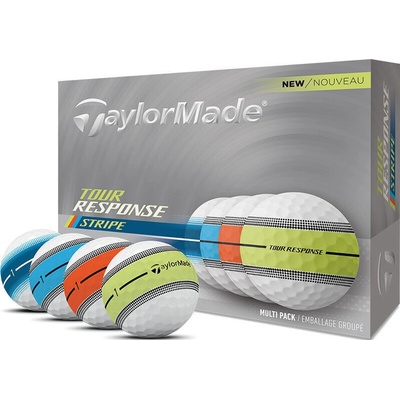 TaylorMade Tour Response Stripe neon bílé 12 ks – Zboží Dáma