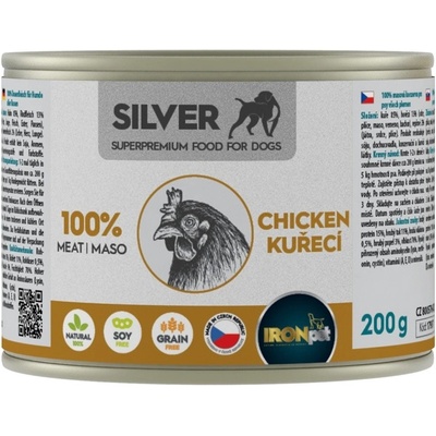 IRONpet Silver Dog Kuracie 100% 200 g