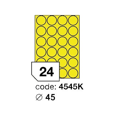 Rayfilm 45 mm 300 archů, matně žlutá, R0121.4545KD