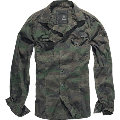 Brandit pánská košile slim darkcamo