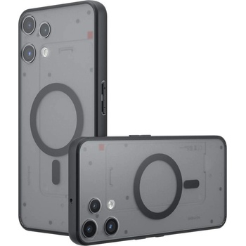 Nothing Защитен Калъф за Nothing Phone (3a) Lite 5G - PC+TPU, Матов, Магнитен, Вкл. Протектор - Прозрачно Черен