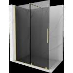 Mexen Velar плъзгаща душ стена Walk-in 160 x 200 cm, графит 8 mm, златна четкана (871-160-000-43-55)