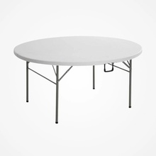 Dortun Skladací okrúhly stôl 181 cm DT‑STOR181 biely