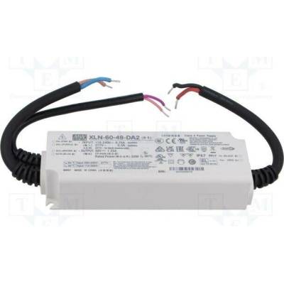 MEAN WELL XLN-60-48-DA2 Napájecí zdroj: spínaný; LED; DALI 2; 60W; 48VDC; 0÷1,25A; IP67