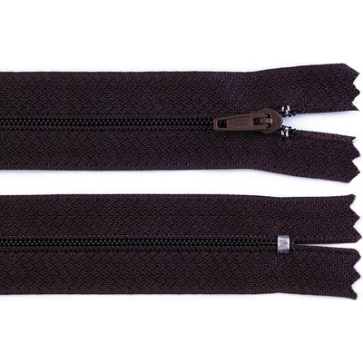 Stoklasa Spirálový zip No 3 délka 45 cm pinlock Balení: 1 ks, Varianta: 304 hnědá čokoládová 304 hnědá čokoládová