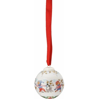 Rosenthal Porcelánová mini koule motiv Veselé děti Christmas Sounds Ø 4,5 cm