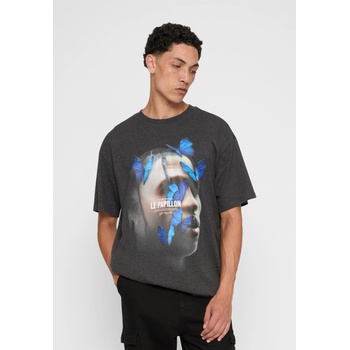 Mister Tee Тениска Le Papillon Oversize Tee charcoal XXLUB-MT1899-00091 - Тъмносив, размер S