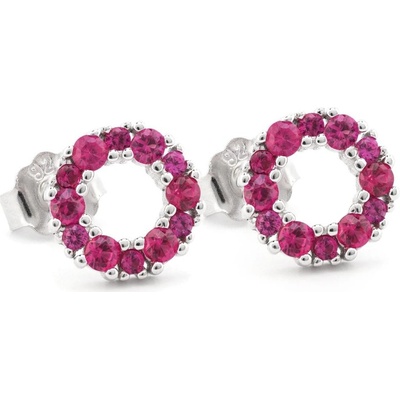 Rafity stříbrné náušnice s turmalínem E0039PZ-11