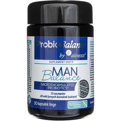 Aliness probiobalance man balance 20 miliárd 30 vegetariánskych kapsúl