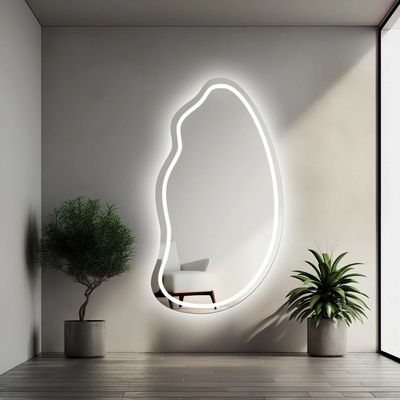 Alfaram Organické zrkadlo s osvetlením - TOPAZ LED II 90x158