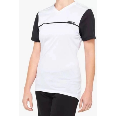 100% RIDECAMP Women's Short Sleeve White/Black