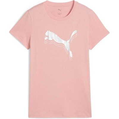 Puma ESSENTIALS METALLIC TEE růžová