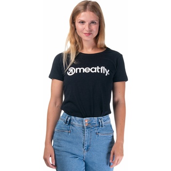 Meatfly дамска тениска Ladies MF Logo A - Black | Размер M | 100% памук Meatfly | Byal | ЖЕНИ | XS