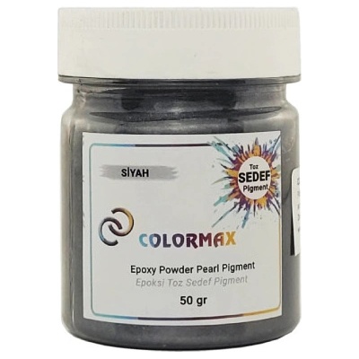 Colormax Pigment práškový perleťový čierny prášok 50 g