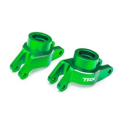 Traxxas задни главини алуминиеви зелено анодирани (чифт)