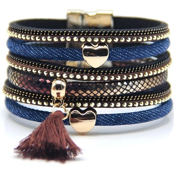 HARAHU Гривна je-17681 - Синя / Кафява kp17681 (je-17681)