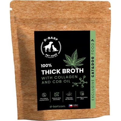 D-BARF Hustý vývar s kolagenem a CBD 200 g