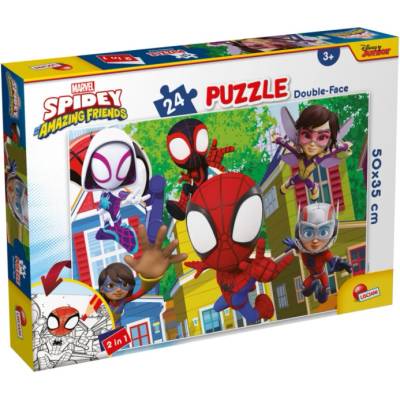 Lisciani Marvel Spidey Пъзел 24 ч. 2 в 1 (8008324099665)