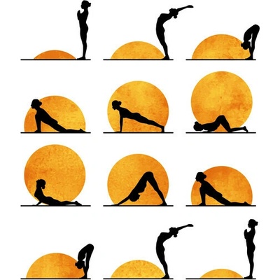 Plagát, Obraz - Yoga Sun, Kubistika, 26.7 × 40 cm
