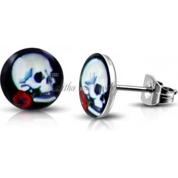 Image 1 of Talitha Обеци " Череп с роза"