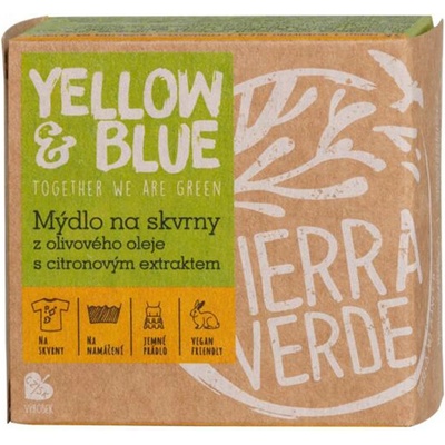 Yellow & Blue olivové mydlo s citrónovým extraktom na pranie a odstraňovač škvŕn 200 g