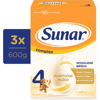 Sunar 4 complex jahoda 3 x 600 g