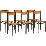vidaXL Трапезни столове, 6 бр, акациево дърво масив (275846)