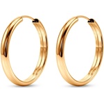 SAVICKI Леки златни обеци халки savicki 585, 2 см