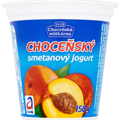 Choceňská mlékárna Choceňský smetanový jogurt broskev 150 g