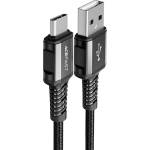 ACEFAST - Кабел за данни (C1-04) - USB към Type-C, 3A, бързо зареждане, найлонова оплетка, 1.2 м - Черен