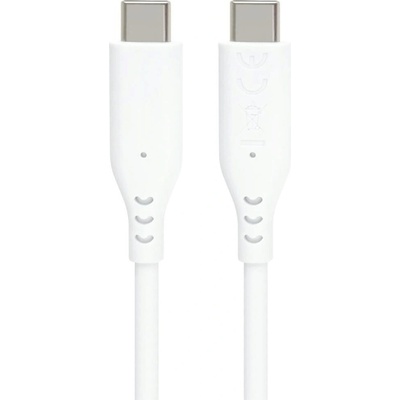 PremiumCord ku31sa15w silikonový USB-C 60W 1,5m bílý