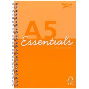 Pukka Pad Спирална тетрадка, A5, с правила, 80 страници, PUKKA PAD "Unipad Essentials Jotta", смесена ESS-JOTA5AST (ESS-JOTA5AST)