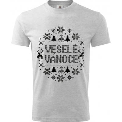 Dětské tričko Veselé Vánoce černý tisk Basic