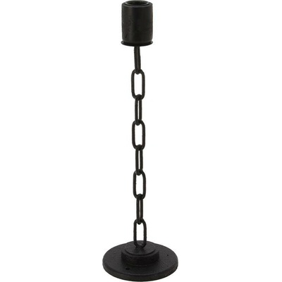 KOOPMAN Svícen s řetězem v černé barvě 35 cm