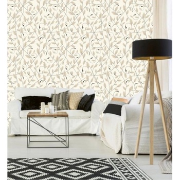 DIMEX ART s. r. o Луксозна флизелинова тапета бежови листа