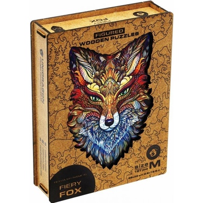 UNIDRAGON Dřevěné fiery fox M 22 x 32 cm 197 dílků