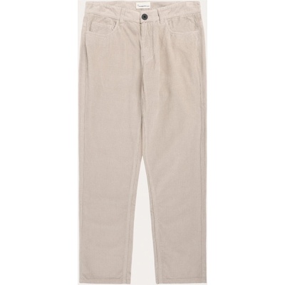 KnowledgeCotton Apparel Мъжки ежедневен панталон KnowledgeCotton Apparel 5-Pocket 8-Wales Corduroy Pant Casual trousers - Light Feather Gray - размер 31 (UK) (007-4148-0113)