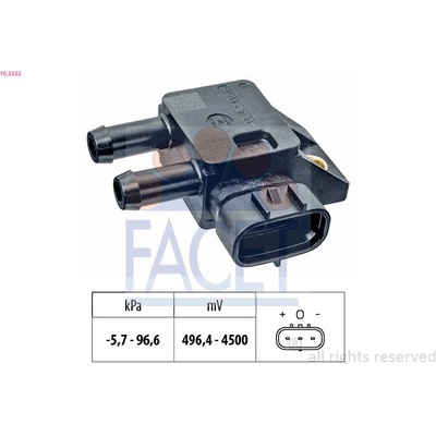 Snímač tlaku výfukových plynov FACET 10.3333