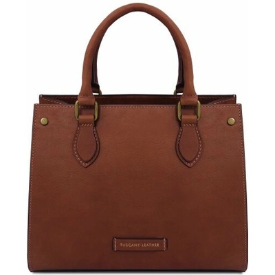 Tuscany Leather Kožená kabelka do ruky Dama Hnedá