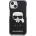 KARL LAGERFELD Гръб Karl Lagerfeld TPE Full Body Ikonik Case за iPhone 13 - Черен