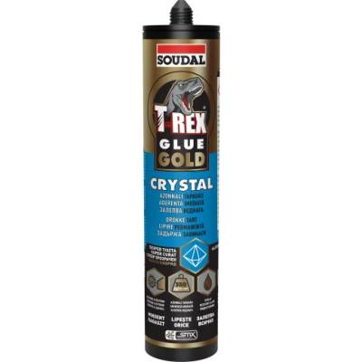 Soudal ЛЕПИЛО МОНТАЖНО soudal t-rex gold crystal 290мл (175565)